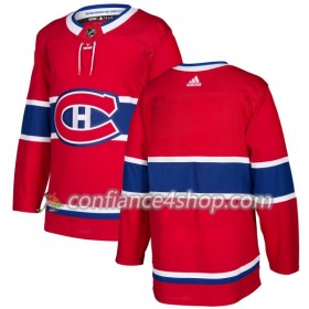 Adidas Maillot de Hockey Montreal Canadiens Blank 2017-2018 Rouge Authentic - Homme